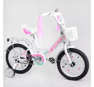 Велосипед Corso 14" Бело-розовый 6800067140173