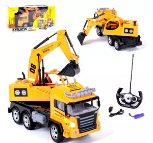 Спецтехника Экскаватор на радиоуправлении Подсветка Желтая 6967808086275 Спецтехника Экскаватор на радиоуправлении Подсветка Желтая 6967808086275