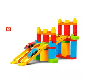 Конструктор ТехноК 2 машинки 90 деталей Разноцветный 4823037606825 Конструктор ТехноК 2 машинки 90 деталей Разноцветный 4823037606825