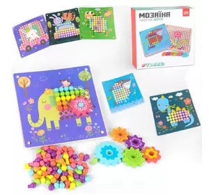 Деревянная Мозаика Kimi 82 элемента Разноцветная 6945717434219 Деревянная Мозаика Kimi 82 элемента Разноцветная 6945717434219