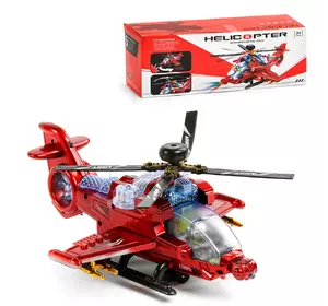 Военный вертолет Kimi со звуковым и световым эффектом Красный 6984616010094