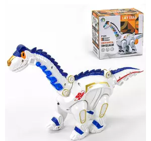 Робот-динозавр Kimi со световым и звуковым эффектом Бело-синий 6974490010150