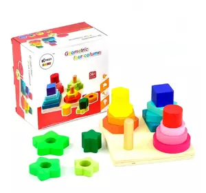 Пирамида-сортер Kimi разноцветная 76394048 Пирамида-сортер Kimi разноцветная 76394048