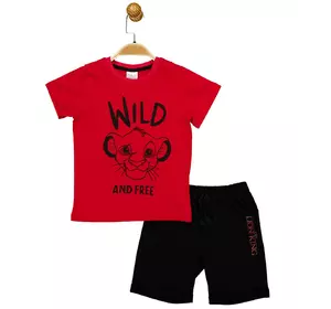 Костюм (футболка, шорты) The Lion King 98 см (3 года) Disney AS17586 Черно-красный 8691109881663