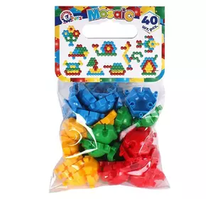 Мозаика-пазлы ТехноК 40 элементов Разноцветные 4823037605842 Мозаика-пазлы ТехноК 40 элементов Разноцветные 4823037605842