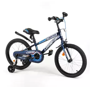 Велосипед Corso 18" Темно-синий 6800082184510