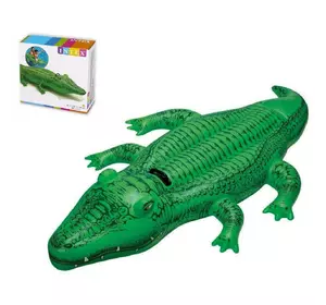 Надувной плотик Intex Крокодил Зеленый 6941057455464