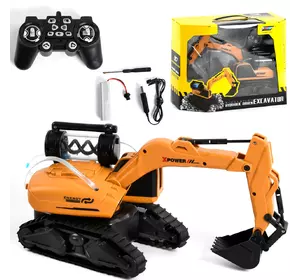 Экскаватор на радиоуправлении Kimi со световым и звуковым эффектом Черно-оранжевый 6965871080299 Экскаватор на радиоуправлении Kimi со световым и звуковым эффектом Черно-оранжевый 6965871080299