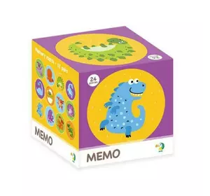 Настольная игра мини Мемо Dodo Динозавры Разноцветная 4820198240479