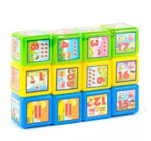 Кубики Цифры 12 шт Kimi разноцветные 07191048 Кубики Цифры 12 шт Kimi разноцветные 07191048