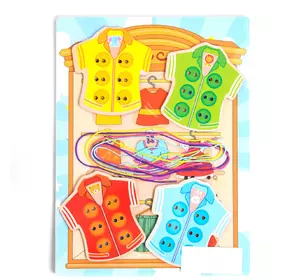 Деревянная Шнуровка Kimi Разноцветный 6900077468540 Деревянная Шнуровка Kimi Разноцветный 6900077468540