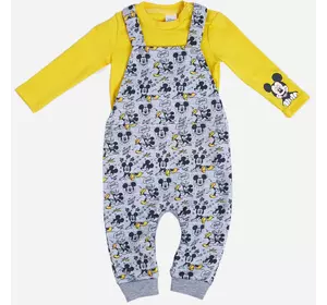 Полукомбинезон со свитшотом Mickey Mouse Disney 68-74 см (6-9 мес) MC18337 Бело-желтый 8691109924230 Полукомбинезон со свитшотом Mickey Mouse Disney 68-74 см (6-9 мес) MC18337 Бело-желтый 8691109924230