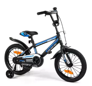 Велосипед Corso 16" Черно-синий 6800083161206