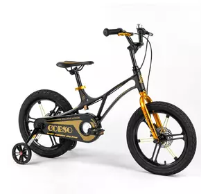 Велосипед Corso 16" Черно-золотой 6800076442008