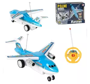 Самолет на радиоуправлении Kimi со световым эффектом Бело-голубой 6966829082068 Самолет на радиоуправлении Kimi со световым эффектом Бело-голубой 6966829082068