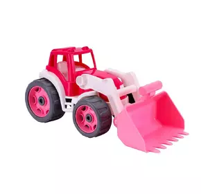 Трактор с ковшом ТехноК Розовый 4823037608195
