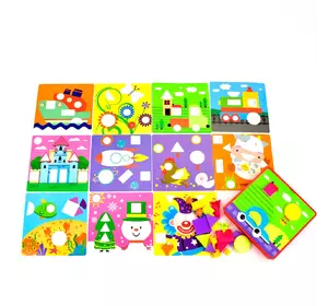 Мозаика Kimi 12 рисунков Разноцветная 6945717432611 Мозаика Kimi 12 рисунков Разноцветная 6945717432611