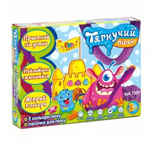 Набор тягучего кинетического песка 700 грамм с формами Kimi Разноцветный 6945717431591 Набор тягучего кинетического песка 700 грамм с формами Kimi Разноцветный 6945717431591