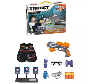 Бластер с мишенью Kimi 14 мягких патронов Разноцветный 6977096300076 Бластер с мишенью Kimi 14 мягких патронов Разноцветный 6977096300076