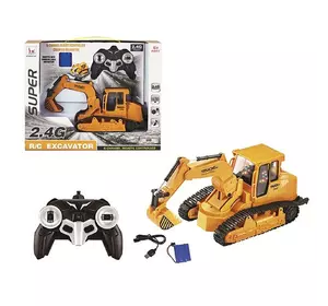 Экскаватор на радиоуправлении Kimi со световым и звуковым эффектом Черно-желтый 6980045080196 Экскаватор на радиоуправлении Kimi со световым и звуковым эффектом Черно-желтый 6980045080196