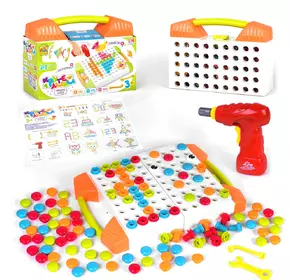 Мозаика 119 элементов Kimi Шуруповерт Разноцветная 6945717433199 Мозаика 119 элементов Kimi Шуруповерт Разноцветная 6945717433199