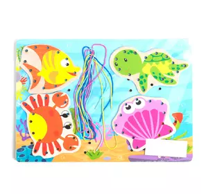 Деревянная Шнуровка Kimi Разноцветный 6900077468496 Деревянная Шнуровка Kimi Разноцветный 6900077468496