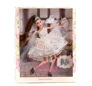 Кукла с аксессуарами 30 см Kimi Принцесса Нежность Питомец Белая 4660012797013