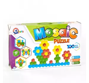Мозаика-пазлы ТехноК 100 элементов Разноцветные 4823037601035 Мозаика-пазлы ТехноК 100 элементов Разноцветные 4823037601035
