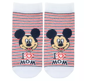 Носки Mickey Mouse Disney 6-8 см (0-6 мес) MC18993-3 Белый 2891127123585
