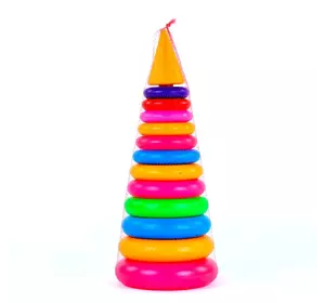 Пирамидка 12 колец Kimi разноцветная 41119048 Пирамидка 12 колец Kimi разноцветная 41119048