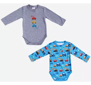 Боди 2 шт Panolino 56-62 см (0-3 мес) PL19090 Серо-бирюзовый 8691109941664 Боди 2 шт Panolino 56-62 см (0-3 мес) PL19090 Серо-бирюзовый 8691109941664