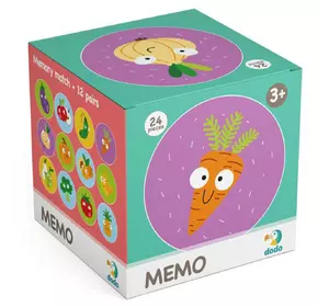 Настольная игра Мемо Dodo Фрукты и овощи Разноцветная 4820198240936