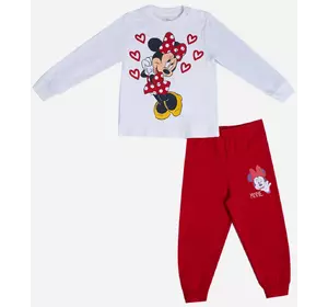 Комплект Minnie Mouse Disney 74-80 см (9-12 мес) MN18368 Бело-красный 8691109934000