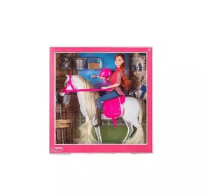 Кукла с лошадкой Kimi конный спорт Разноцветный 6984229437431