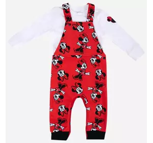 Полукомбинезон со свитшотом Минни Маус 68-74 см (6-9 мес) MN18381 Бело-красный 8691109925060 Полукомбинезон со свитшотом Минни Маус 68-74 см (6-9 мес) MN18381 Бело-красный 8691109925060