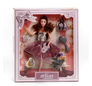 Кукла с аксессуарами 30 см Kimi Принцесса музыки Бордовая 4660512546203