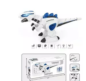 Робот-динозавр на радиоуправлении Kimi со световым и звуковым эффектом Бело-синий 6965153082621 Робот-динозавр на радиоуправлении Kimi со световым и звуковым эффектом Бело-синий 6965153082621