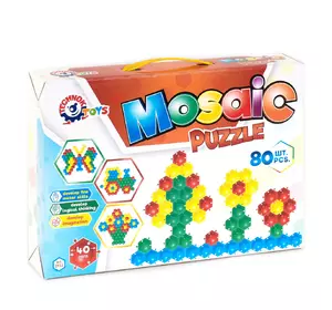 Мозаика-пазлы ТехноК 80 элементов Разноцветные 4823037602933 Мозаика-пазлы ТехноК 80 элементов Разноцветные 4823037602933