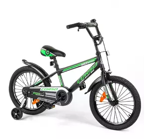 Велосипед Corso 18" Черно-зеленый 6800083186339