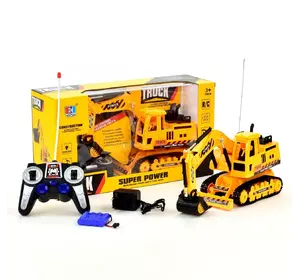 Экскаватор на р/у со световым и звуковым эффектом желтый 24937048 Экскаватор на р/у со световым и звуковым эффектом желтый 24937048