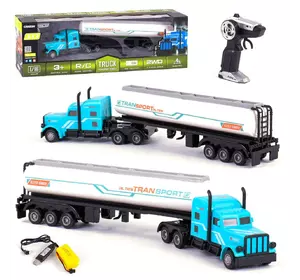 Тягач на радиоуправлении Kimi Бело-бирюзовый 6966904240864 Тягач на радиоуправлении Kimi Бело-бирюзовый 6966904240864