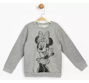 Свитшот Минни Маус 104 см (4 года) Disney MN17218 Серый 8691109860262 Свитшот Минни Маус 104 см (4 года) Disney MN17218 Серый 8691109860262