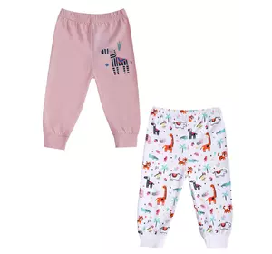 Штаны 2 шт Panolino 62-68 см (3-6 мес) PL19048 Бело-розовый 8691109941442 Штаны 2 шт Panolino 62-68 см (3-6 мес) PL19048 Бело-розовый 8691109941442