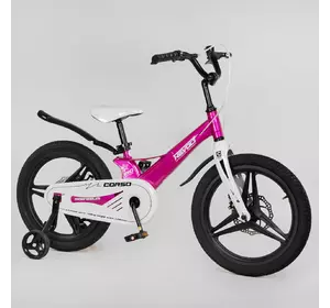 Велосипед Corso 18" Бело-розовый 6800077189889