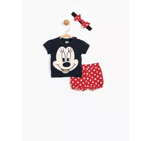 Костюм (футболка,шорты,повязка) Minnie Mouse Disney 18-24 месяцев (86-92 см) разноцветный MN15632
