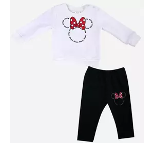 Комплект Minnie Mouse Disney 68-74 см (6-9 мес) MN18379 Бело-черный 8691109924988