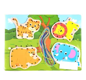 Деревянная Шнуровка Kimi Разноцветный 6900077468519 Деревянная Шнуровка Kimi Разноцветный 6900077468519