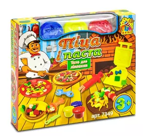 Набор тесто для лепки Пицца и Паста Kimi Разноцветный 6945717437296