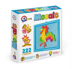 Мозаика ТехноК 222 элемента Разноцветная 4823037607297 Мозаика ТехноК 222 элемента Разноцветная 4823037607297