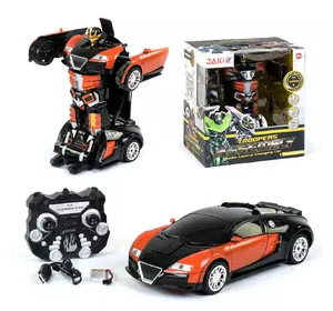 Машина-трансформер на радиоуправлении Kimi со световым и звуковым эффектом Черно-оранжевая 6975016080893 Машина-трансформер на радиоуправлении Kimi со световым и звуковым эффектом Черно-оранжевая 6975016080893